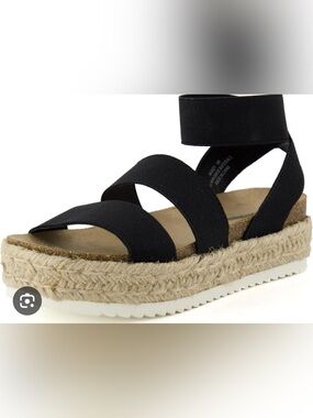 Torrid Platform Espadrille Sandals with Elastic Straps